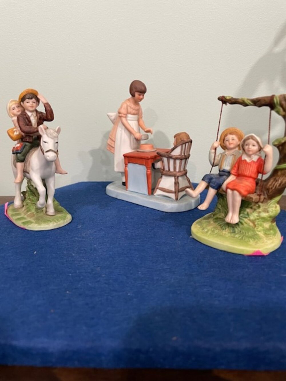 Norman Rockwell set of three porcelain figurines